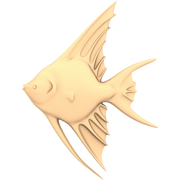 Elegant Angel Fish 3D مدل برای CNC Elegant Angel Fish 3D مدل برای CNC