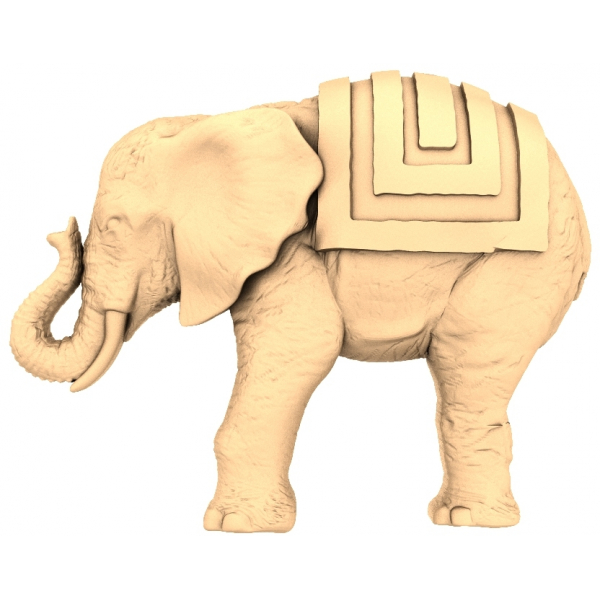 Regal Elephant 3D ሞዴል ለ CNC