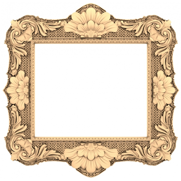 Baroque Elegance Frame - 3D STL Model for CNC Baroque Elegance Frame - 3D STL Model for CNC