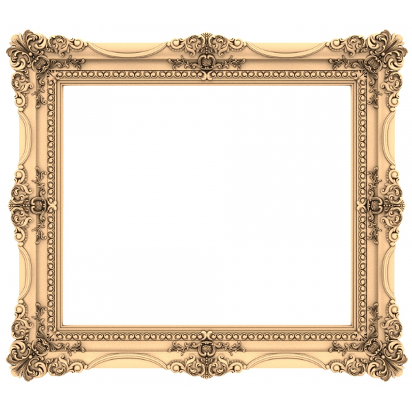 Baroque Elegance Frame 3D STL Model for CNC Baroque Elegance Frame 3D STL Model for CNC