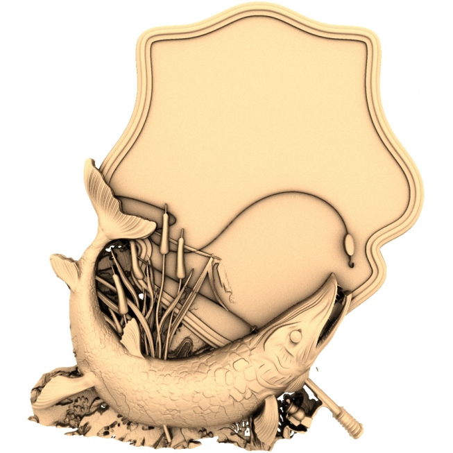 โมเดล 3D STL ของ Proud Pike สำหรับเราเตอร์ CNC และเครื่องพิมพ์ 3 มิติ