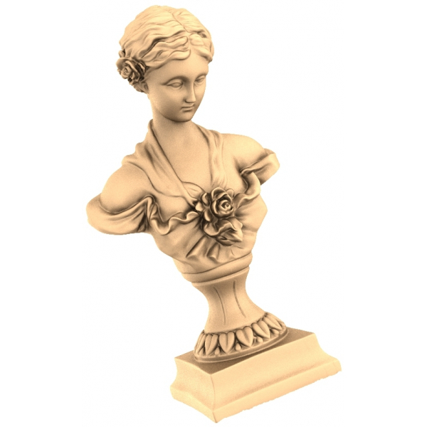 Serene Elegance Bust 3D STL Model for CNC Serene Elegance Bust 3D STL Model for CNC
