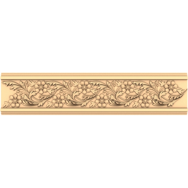 Floral Elegance Decorative Panel 3D STL Model Floral Elegance Decorative Panel 3D STL Model