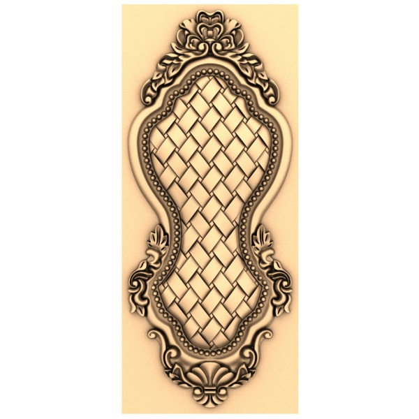 Elegance Weave Panel - 3D STL Model for CNC Machining