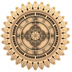 Floral Radiance Wall Clock