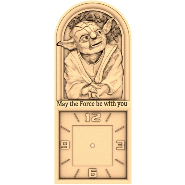 CNC və 3D Çap üçün Wisdom Keeper Clock 3D STL Modeli