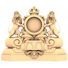 Królewski herb lwów