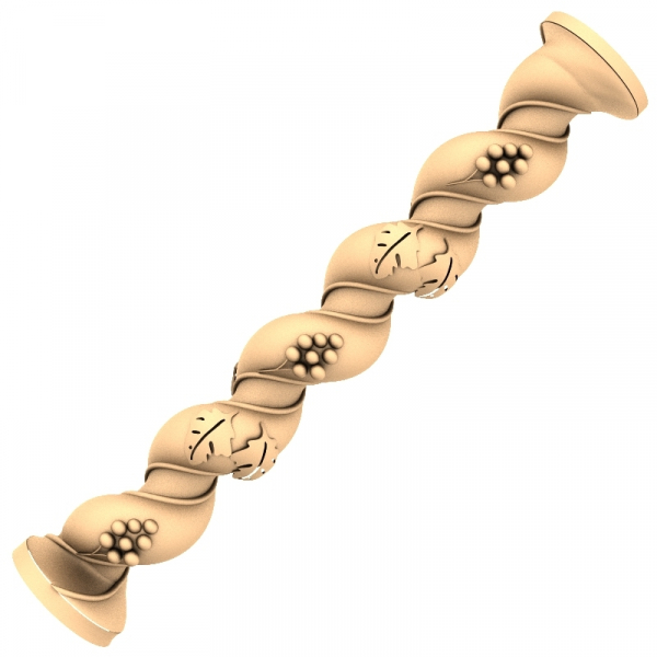 Vine Spiral Baluster 3D STL Model for CNC Vine Spiral Baluster 3D STL Model for CNC