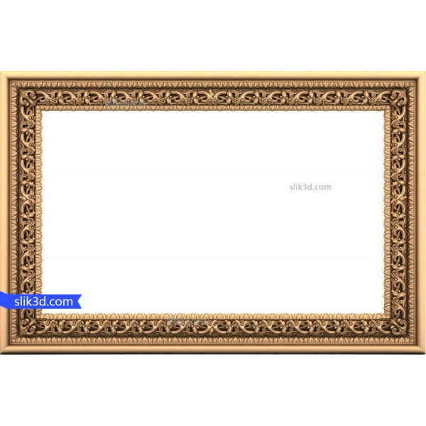 Renaissance Elegance Frame 3D STL Model til CNC