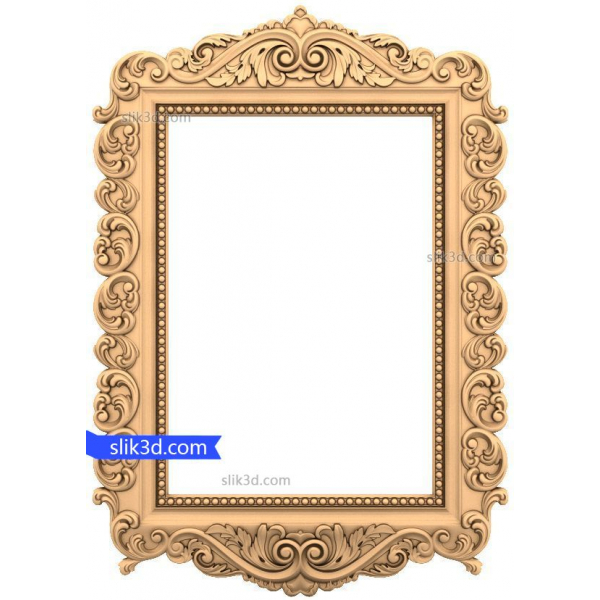 Renaissance Elegance Decorative Frame 3D STL Model Renaissance Elegance Decorative Frame 3D STL Model