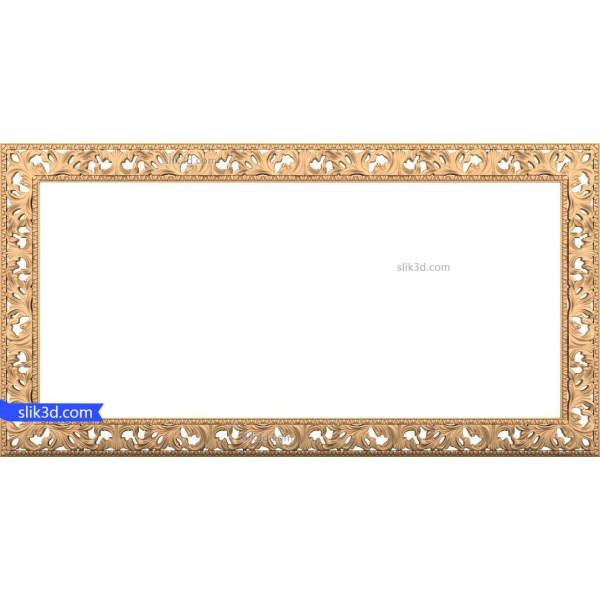 Ornate Elegance 3D STL Decorative Frame