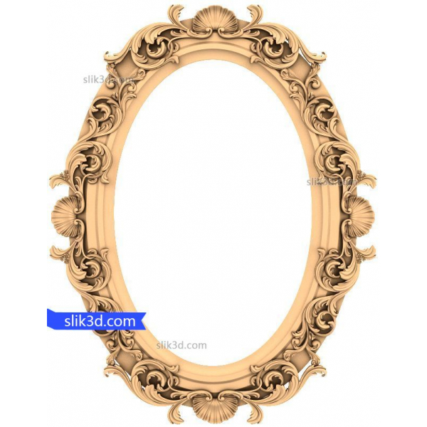Barok Elegance Frame 3D-model til CNC