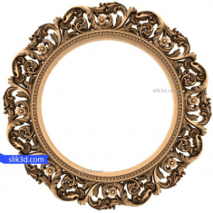 Baroque Floral Mirror Frame