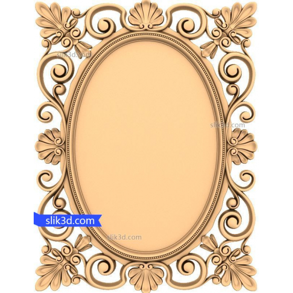 דגם Floral Elegance Frame 3D STL להדפסת CNC ותלת מימד דגם Floral Elegance Frame 3D STL להדפסת CNC ותלת מימד