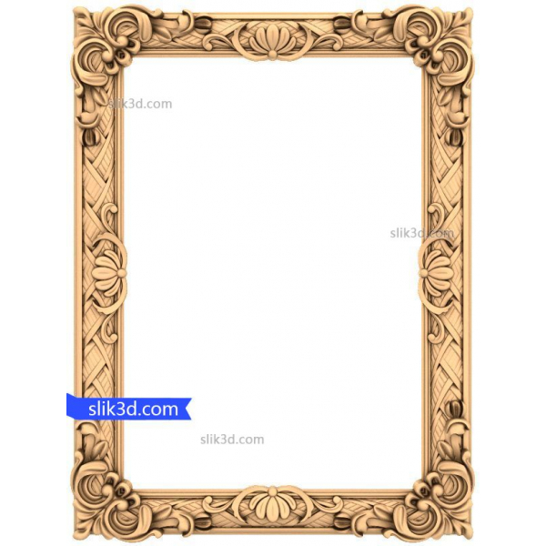 Ornate Elegance Frame 3D STL Model for CNC Router Ornate Elegance Frame 3D STL Model for CNC Router