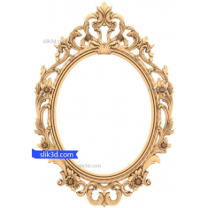Baroque Elegance Oval Frame