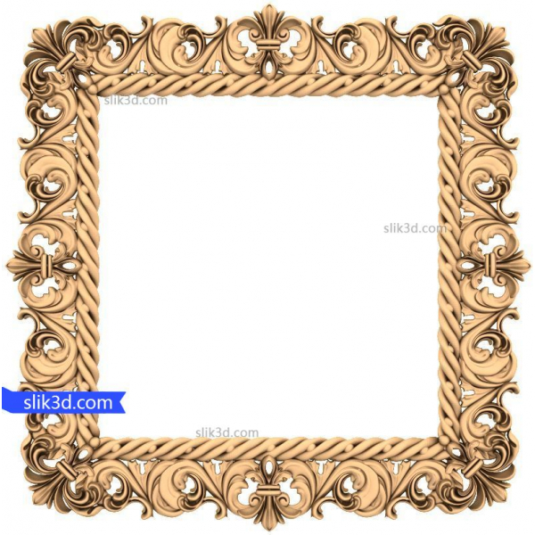 Regal Elegance Frame - 3D STL Model til CNC Regal Elegance Frame - 3D STL Model til CNC