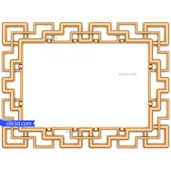 Složitý labyrintový 3D model rámu pro CNC