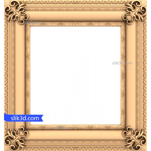 Baroque Elegance Frame 3D STL Model for CNC Baroque Elegance Frame 3D STL Model for CNC