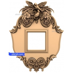 Majestic Bird and Floral Frame