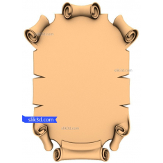 Eleganter Scroll-Rahmen