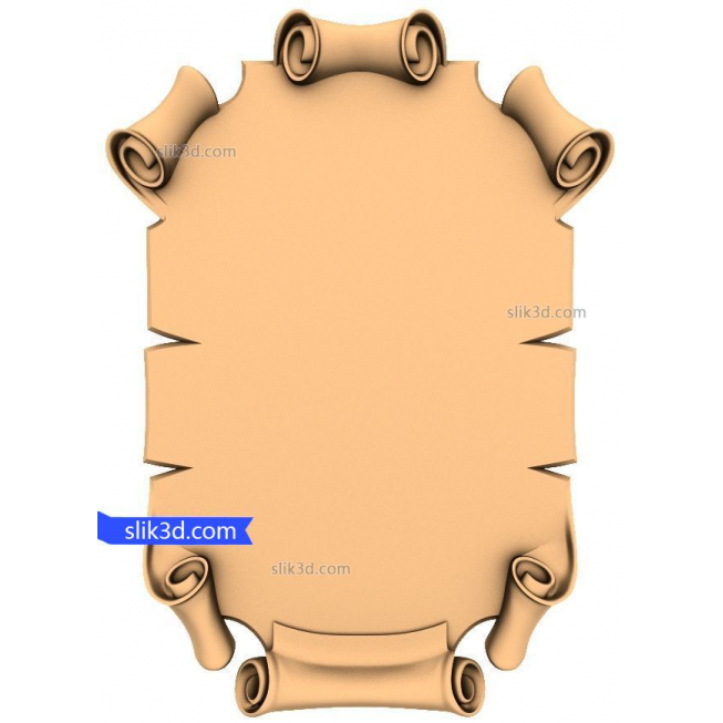 Frame "Frame #80" | STL - 3D model for CNC