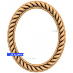 Rope Twist Oval Frame