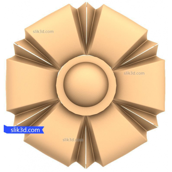 Geometric Blossom 3D STL model pro CNC Geometric Blossom 3D STL model pro CNC