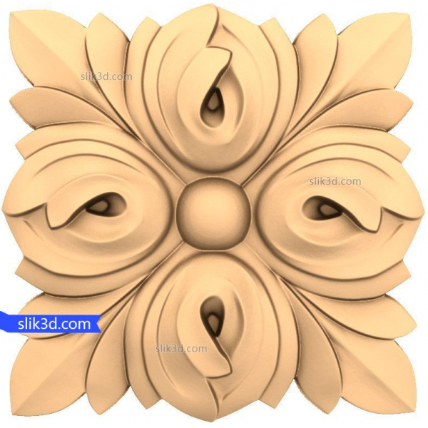 Floral Harmony Relief - 3D STL Model til CNC Floral Harmony Relief - 3D STL Model til CNC