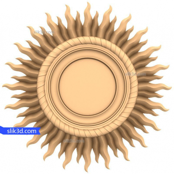 Strahlender Sonnenstrahl 3D STL Modell für CNC Strahlender Sonnenstrahl 3D STL Modell für CNC