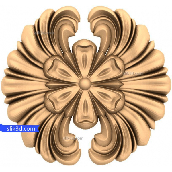 Floral Majesty 3D Relief STL Modell für CNC Floral Majesty 3D Relief STL Modell für CNC