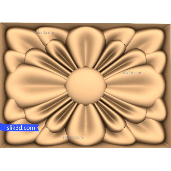 โมเดล 3 มิติ Petal Harmony ที่สวยงามสำหรับ CNC และการพิมพ์ 3 มิติ