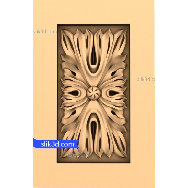 Floral Majesty dekorativní 3D STL model pro CNC Floral Majesty dekorativní 3D STL model pro CNC