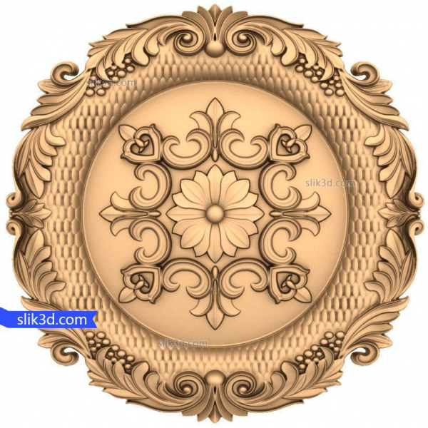 CNC용 장식 꽃 장미 3D STL 모델 CNC용 장식 꽃 장미 3D STL 모델