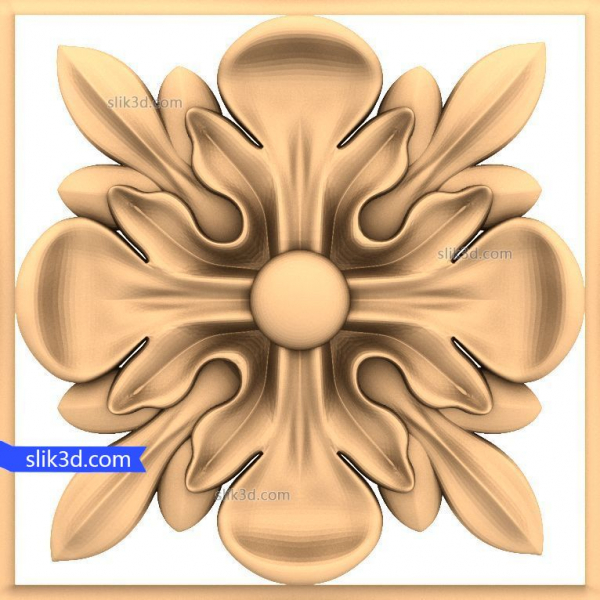 Blossom Elegance - 3D STL model pro CNC router
