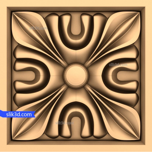 Floral Harmony 장식 패널 3D STL 모델 Floral Harmony 장식 패널 3D STL 모델