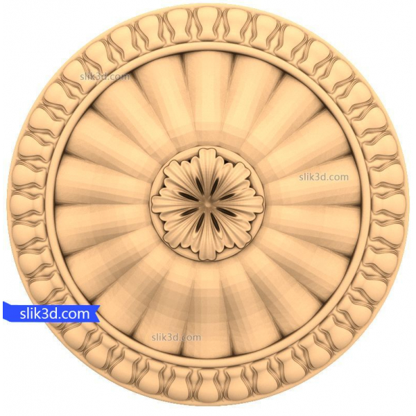 Harmony Rosette STL Model til CNC routere Harmony Rosette STL Model til CNC routere