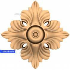 Decorazione 3D con fiori di acanto