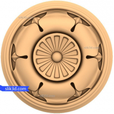 Floral Medallion 3D Relief