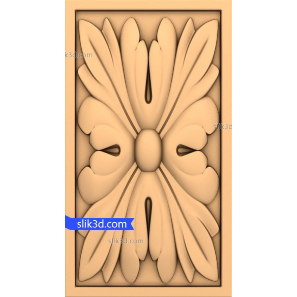Acanthus Blossom Relief 3D STL mudel CNC-nikerdamiseks Acanthus Blossom Relief 3D STL mudel CNC-nikerdamiseks