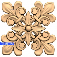 Floral Elegance Decorative Relief