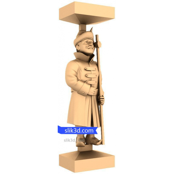 نجیب نگهبان 3D مدل برای پروژه های CNC