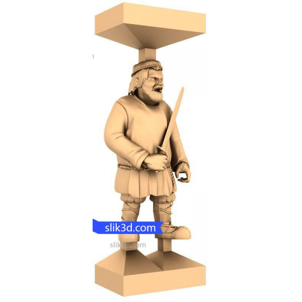 Warrior of Valor - Modello STL 3D per CNC Warrior of Valor - Modello STL 3D per CNC