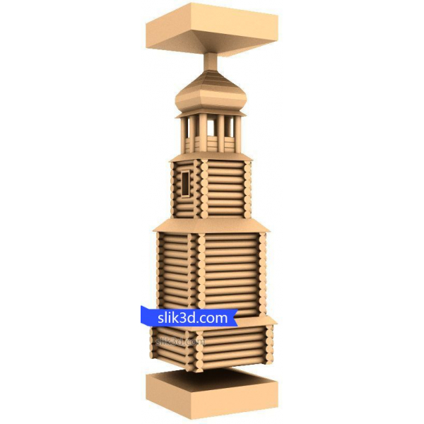 CNC ルーター用の Timber Lodge Lantern 3D STL モデル