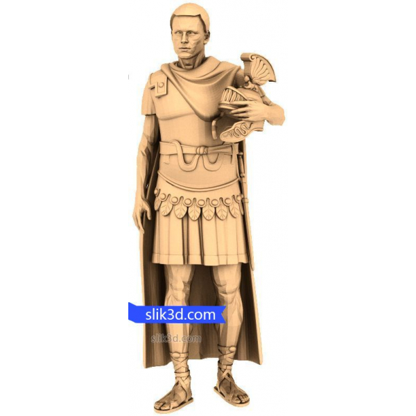 Roman Centurion Hero 3D model pro CNC