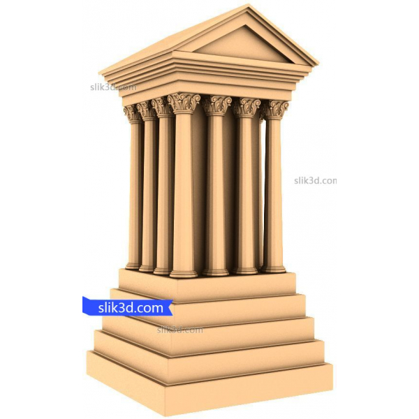 Model 3D Kuil Abadi untuk CNC dan Percetakan 3D Model 3D Kuil Abadi untuk CNC dan Percetakan 3D
