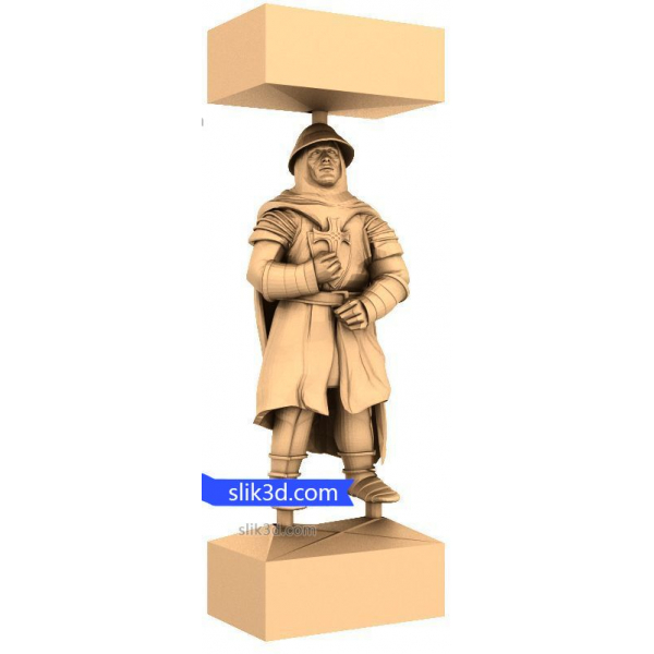 Guardian of Valor - 3D STL model pro CNC