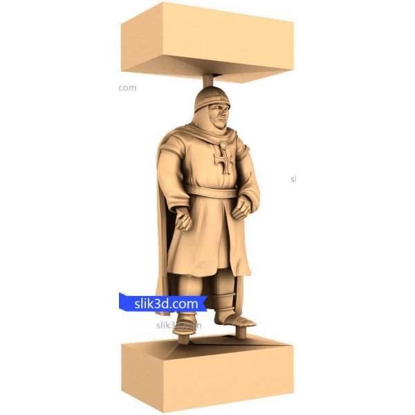 Knight of Valor 3D STL Model for CNC Machines