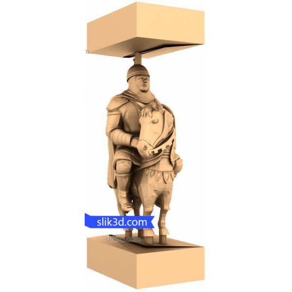 3D STL model Equestrian Guardian pro CNC
