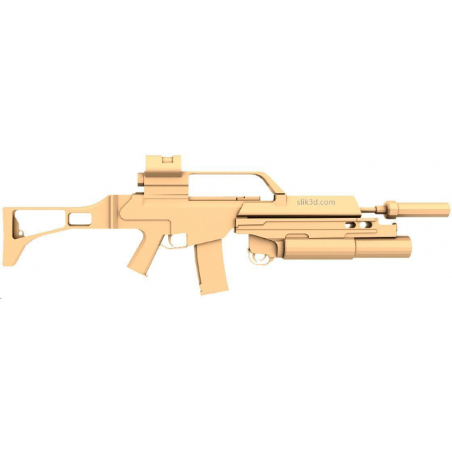 Statuette "Rifle HK G36" | STL - 3D model for CNC